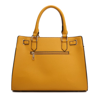 MKF Collection Christine Vegan Leather Women Satchel Bag with wallet - Lt Blue