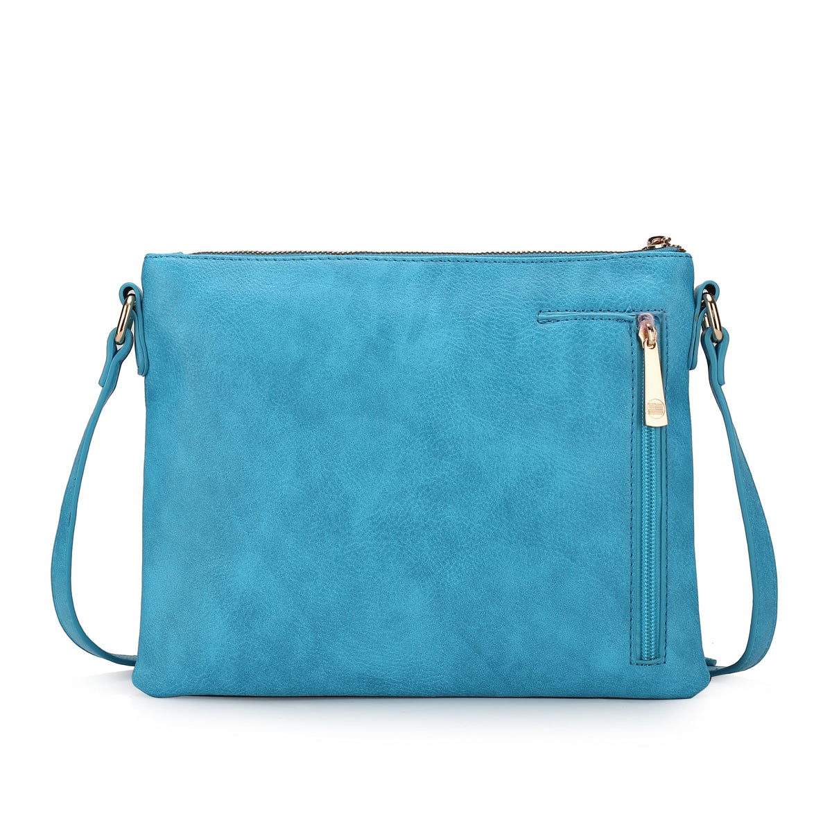 MKF Collection Madeline Printed Flag Vegan Leather Women Crossbody Bag - Turquoise