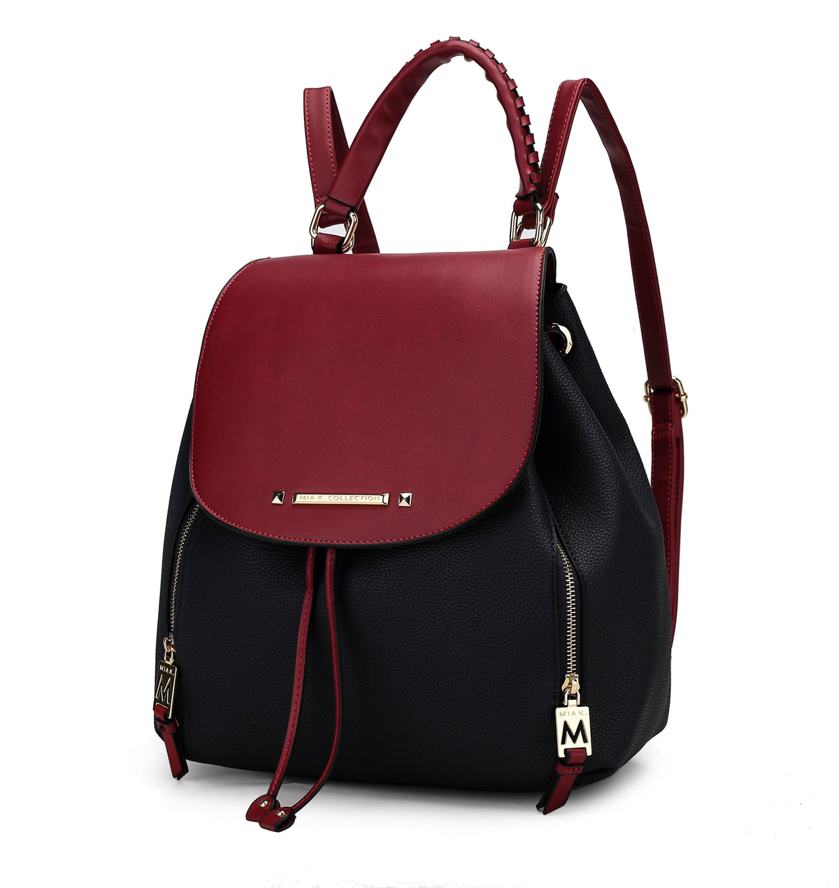 MKF Collection Kimberly Backpack Vegan Leather Women - Navy-Red