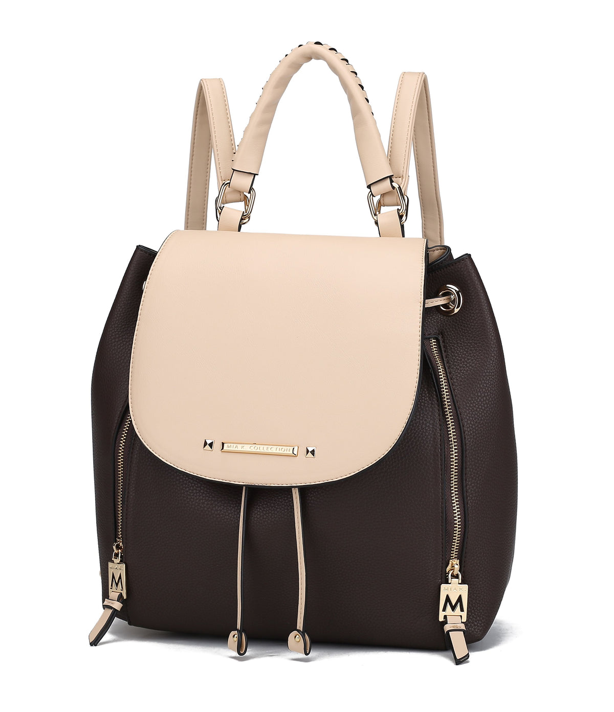 MKF Collection Kimberly Backpack Vegan Leather Women - Coffee-Beige