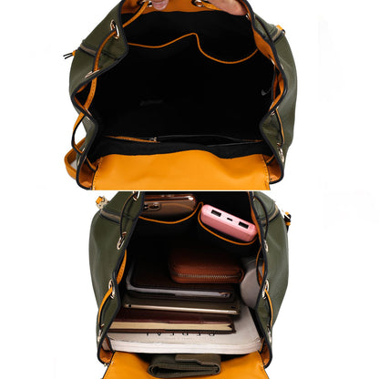 MKF Collection Kimberly Backpack Vegan Leather Women - Charcoal-Lt Blue