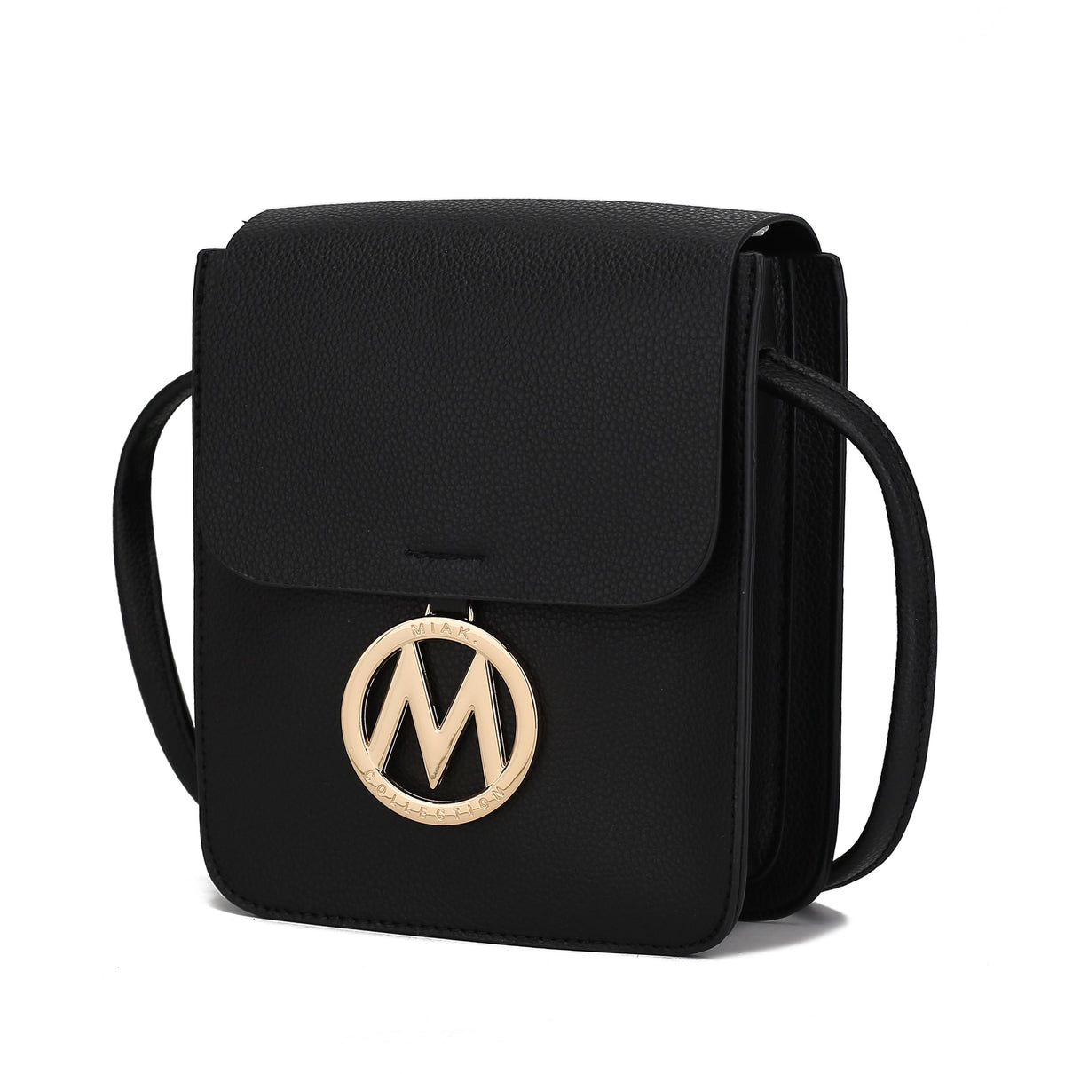 MKF Collection Skylar Messenger Handabag Vegan Leather Womens - Black