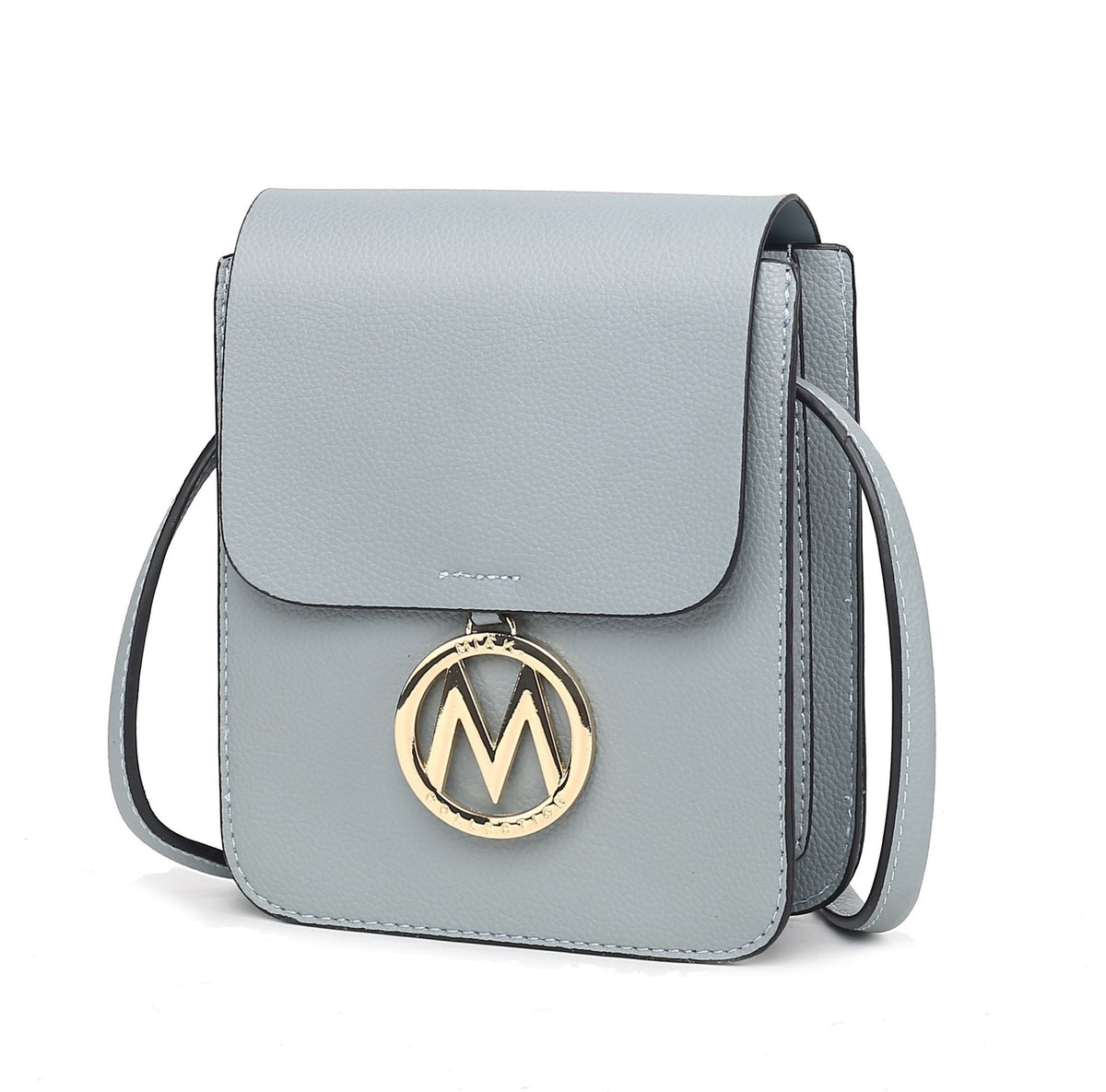 MKF Collection Skylar Messenger Handabag Vegan Leather Womens - Denim