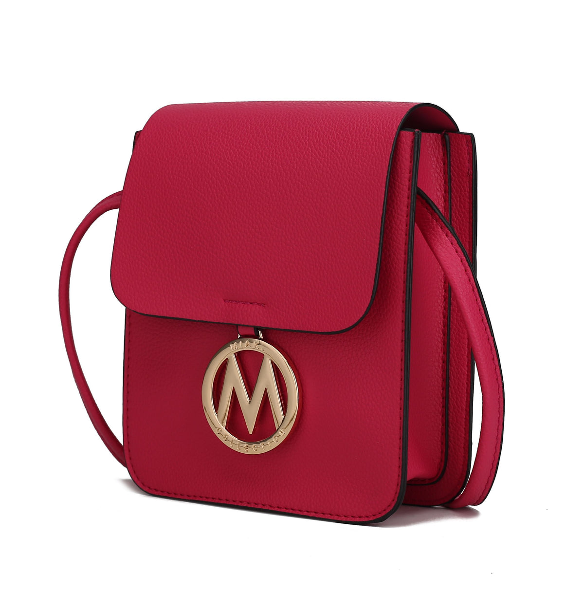 MKF Collection Skylar Messenger Handabag Vegan Leather Womens - Fuschia