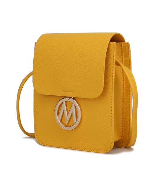 MKF Collection Skylar Messenger Handabag Vegan Leather Womens - Yellow