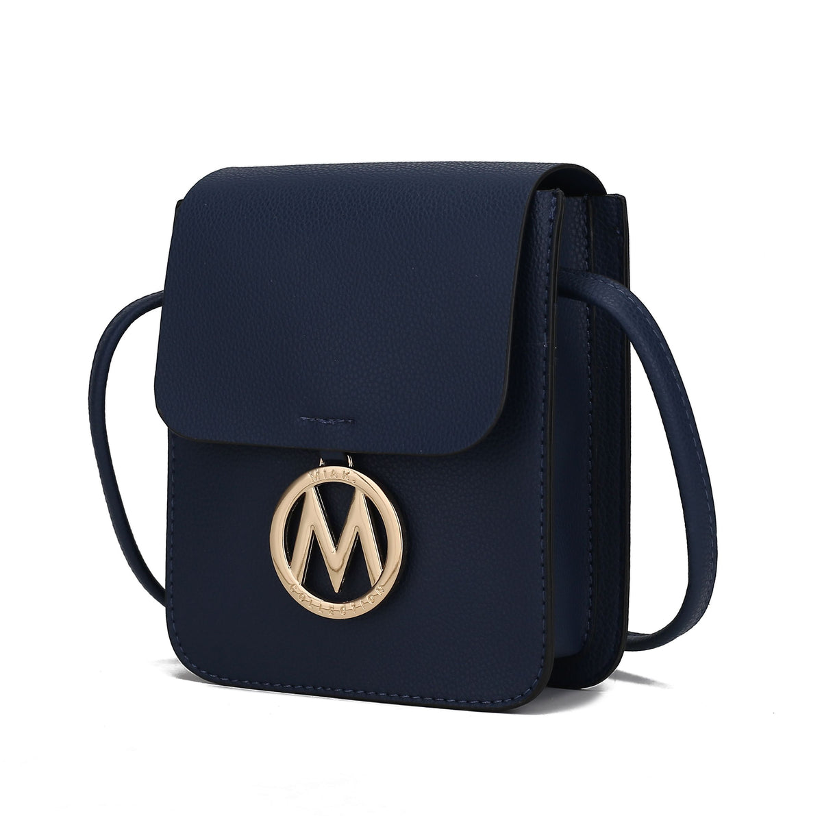 MKF Collection Skylar Messenger Handabag Vegan Leather Womens - Navy