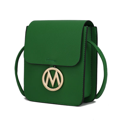 MKF Collection Skylar Messenger Handabag Vegan Leather Womens - Kelly Green