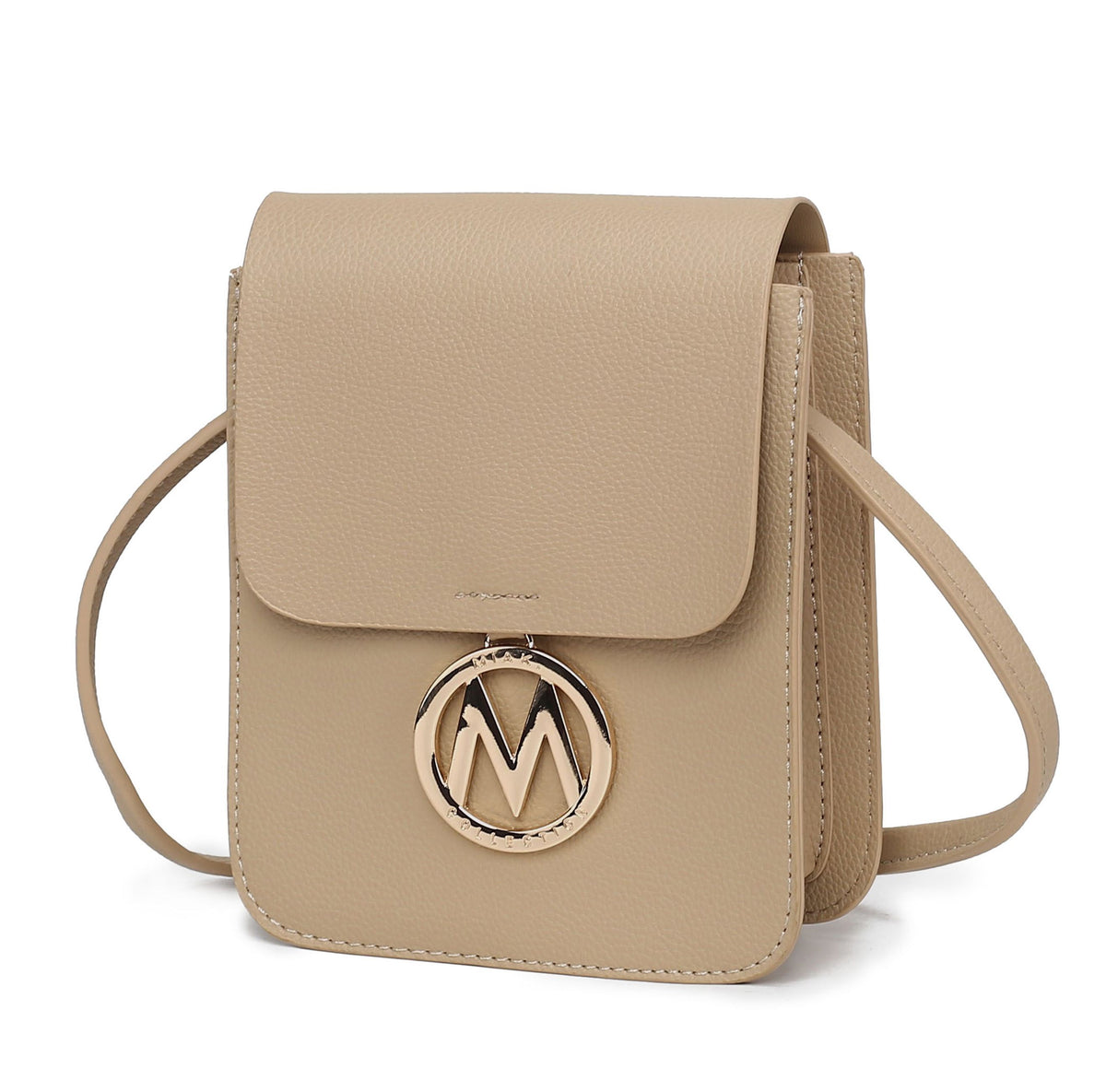 MKF Collection Skylar Messenger Handabag Vegan Leather Womens - Taupe