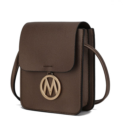 MKF Collection Skylar Messenger Handabag Vegan Leather Womens - Bronze
