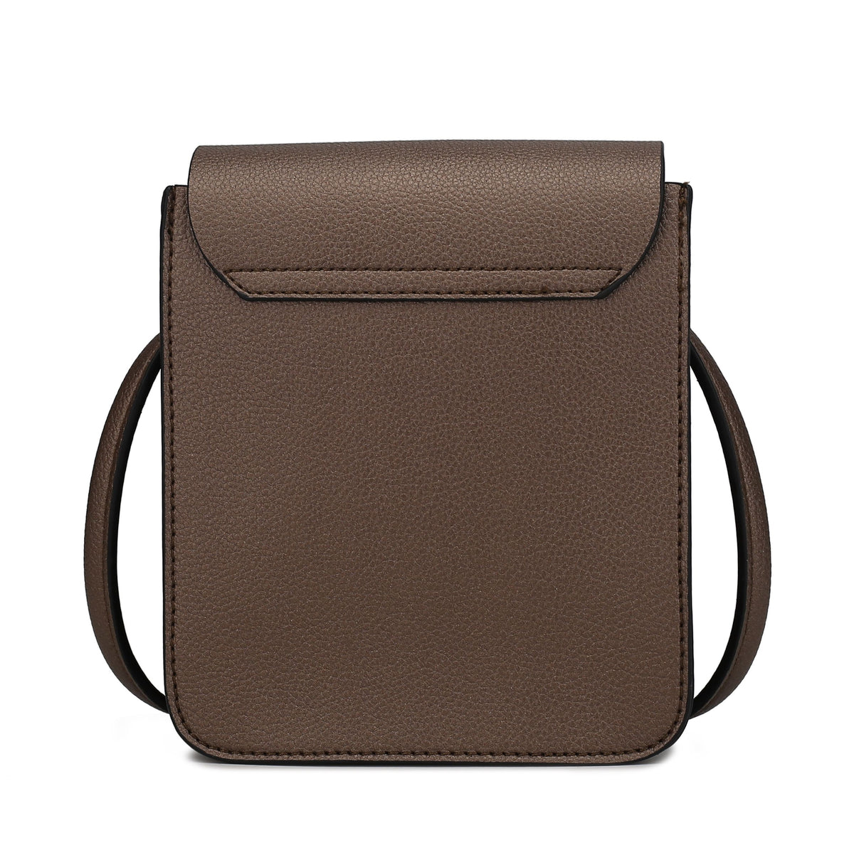 MKF Collection Skylar Messenger Handabag Vegan Leather Womens - Chocolate Brown