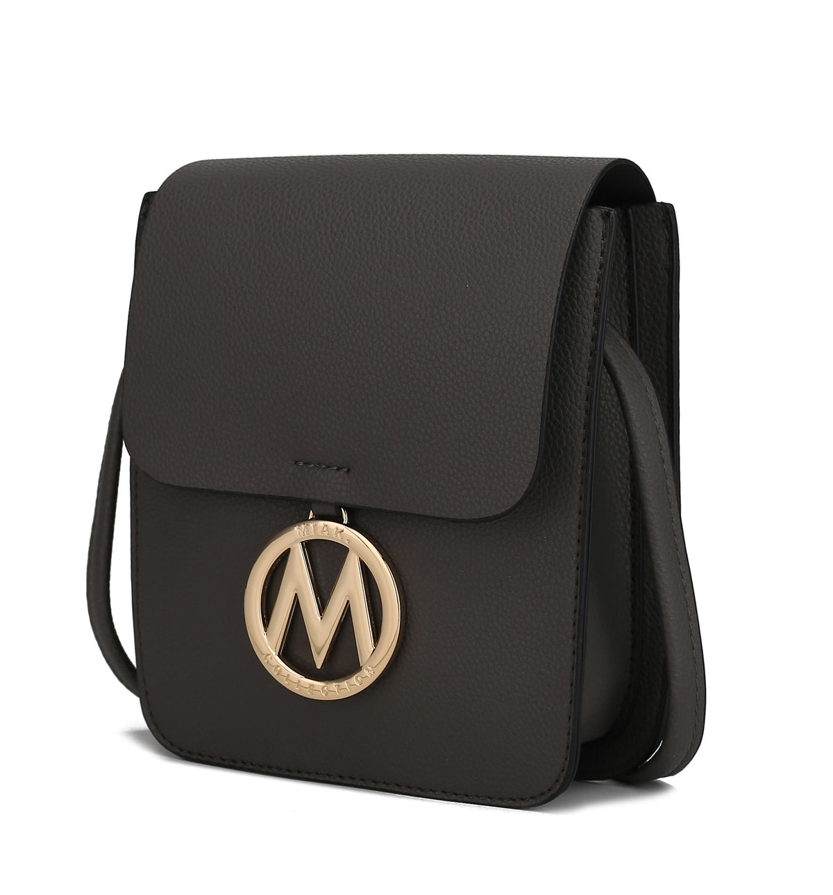 MKF Collection Skylar Messenger Handabag Vegan Leather Womens - Charcoal