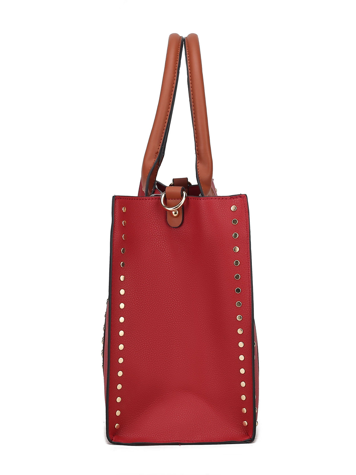 MKF Collection Davina Tote Handbag with wallet Vegan Leather Crossover Womens Purse - Wine