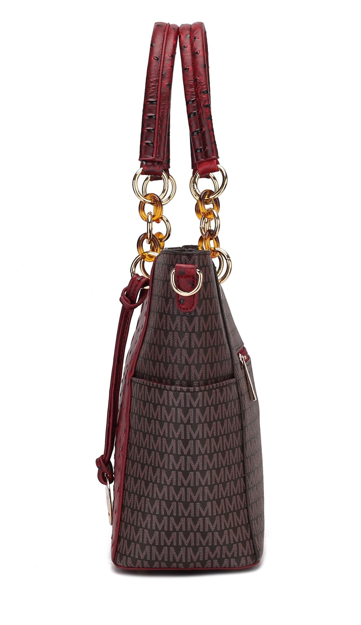 MKF Collection Miriam Signature Tote Handbag - Black