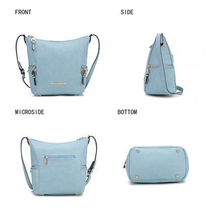 MKF Collection Lux Hobo Bag with Wallet - Taupe