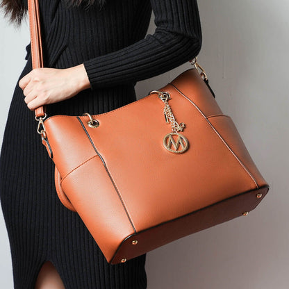MKF Collection Bonita Tote Handbag with Wallet - Navy
