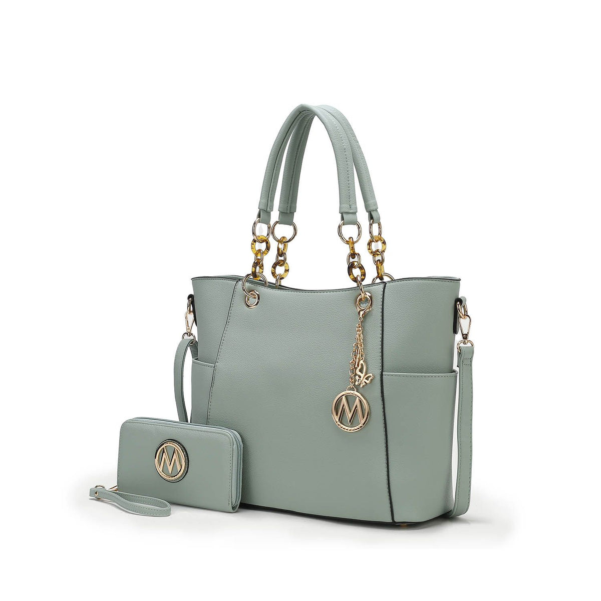 MKF Collection Bonita Tote Handbag with Wallet - Seafoam