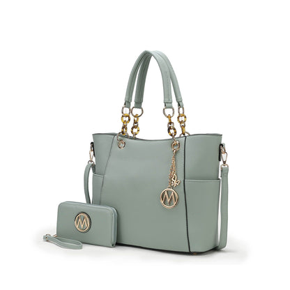 MKF Collection Bonita Tote Handbag with Wallet - Seafoam