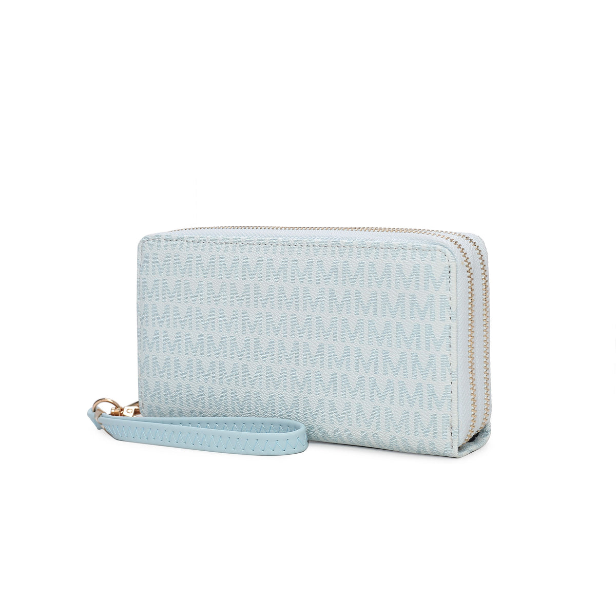 MKF Collection Noemy M Signature Wallet/Wristlet - Light Blue