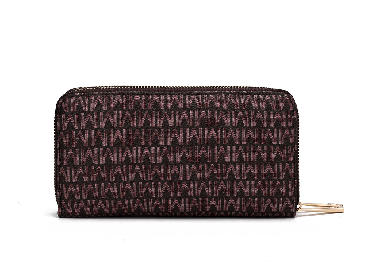 MKF Collection Noemy M Signature Wallet/Wristlet - Light Blue