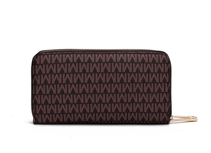MKF Collection Noemy M Signature Wallet/Wristlet - Light Blue