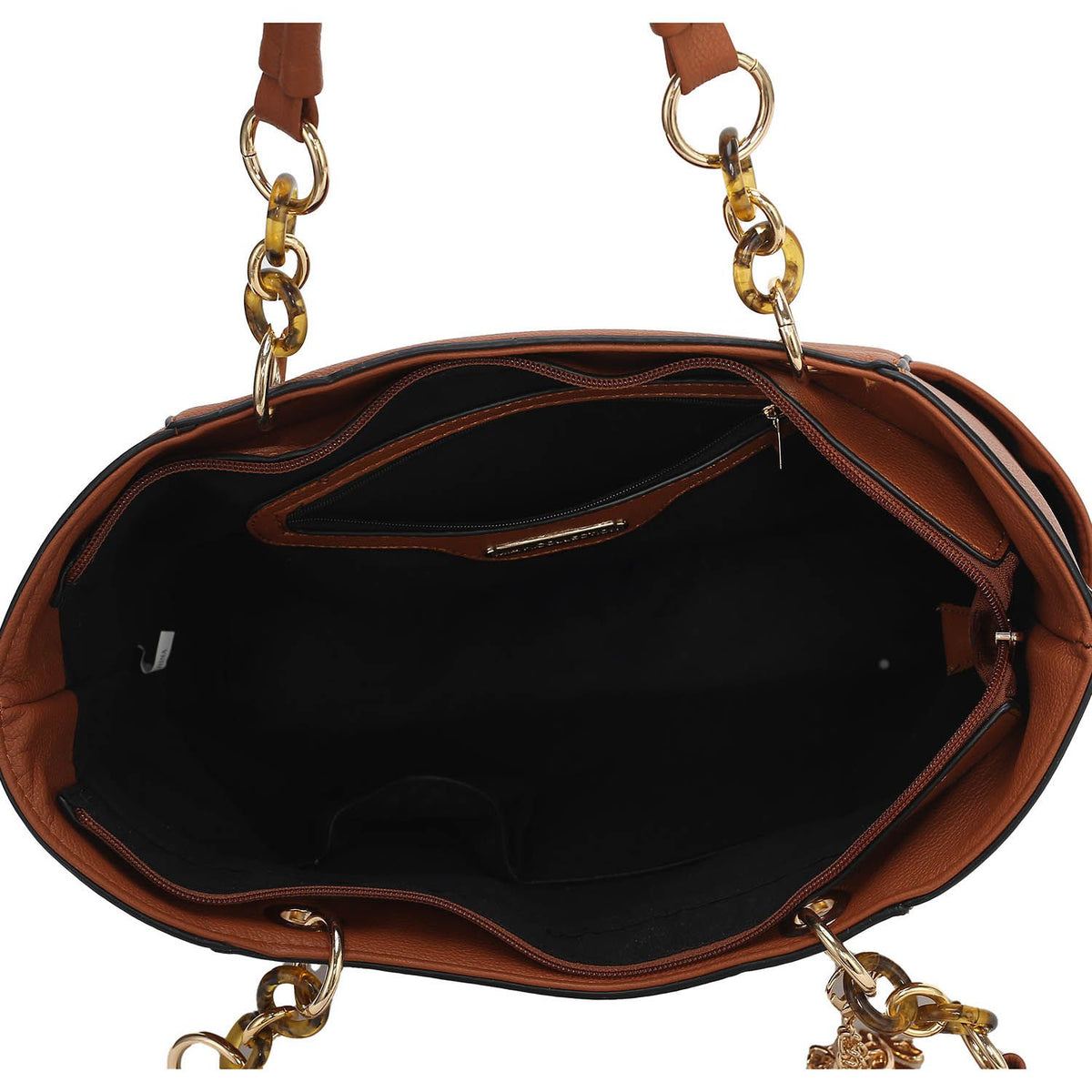 MKF Collection Bonita Tote Handbag with Wallet - Cognac