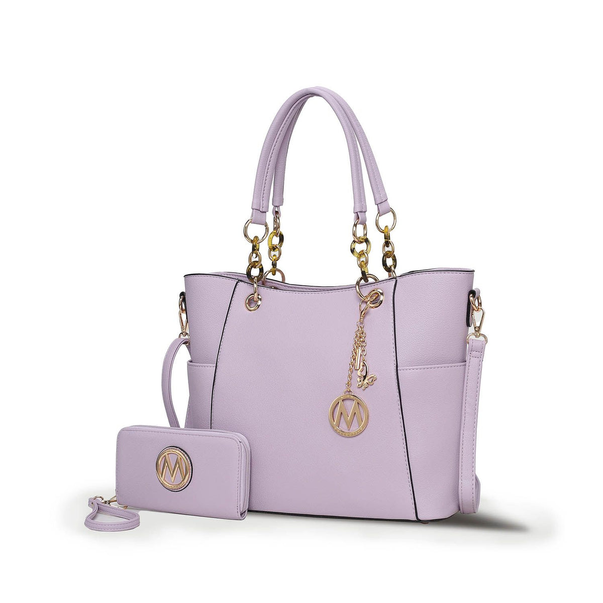 MKF Collection Bonita Tote Handbag with Wallet - Lavender
