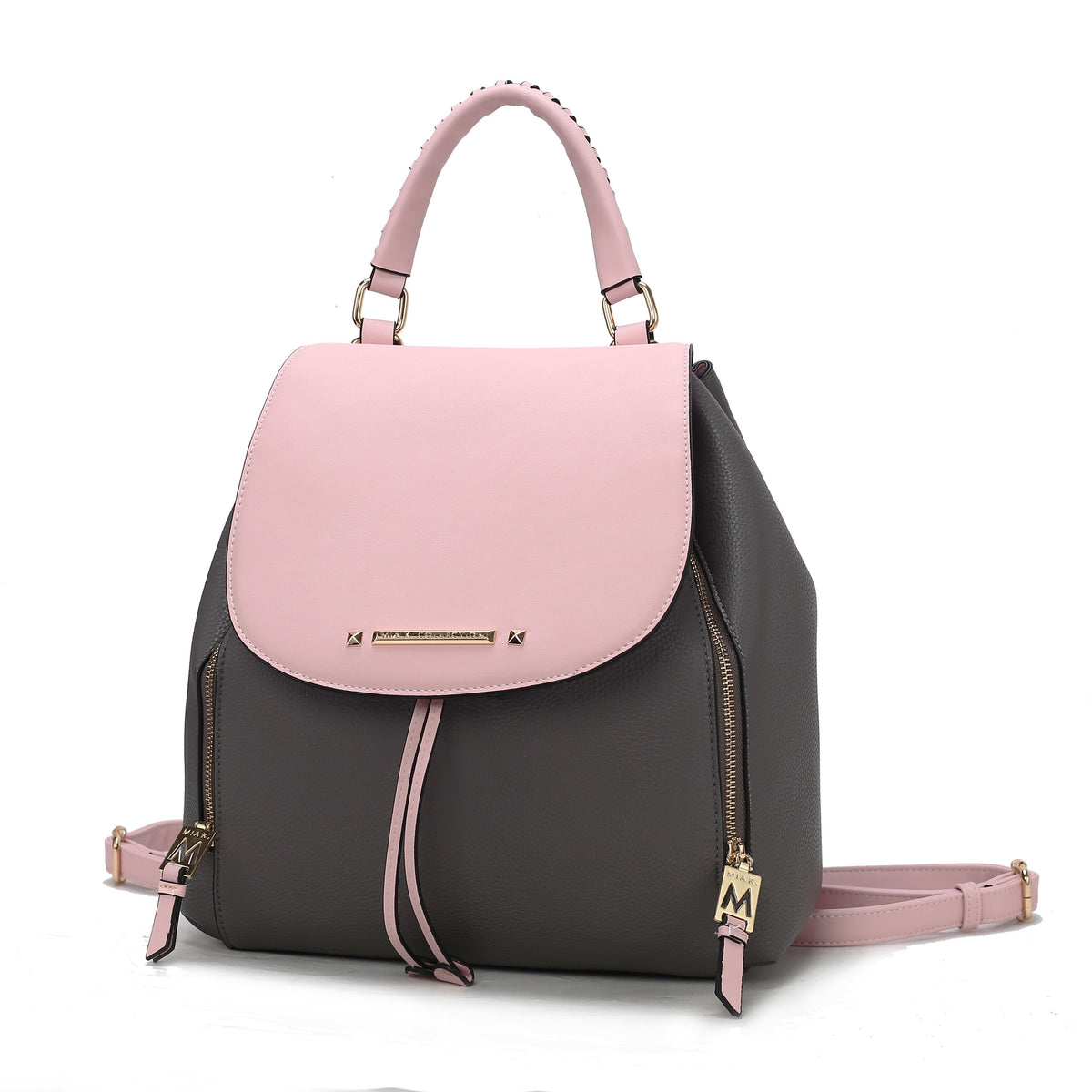 MKF Collection Kimberly Backpack Vegan Leather Women - Charcoal-Blush