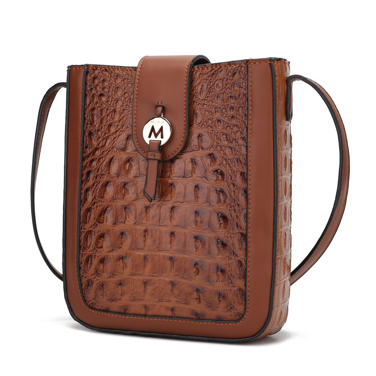 MKF Collection Molly Women's Crossbody Bag - Cognac
