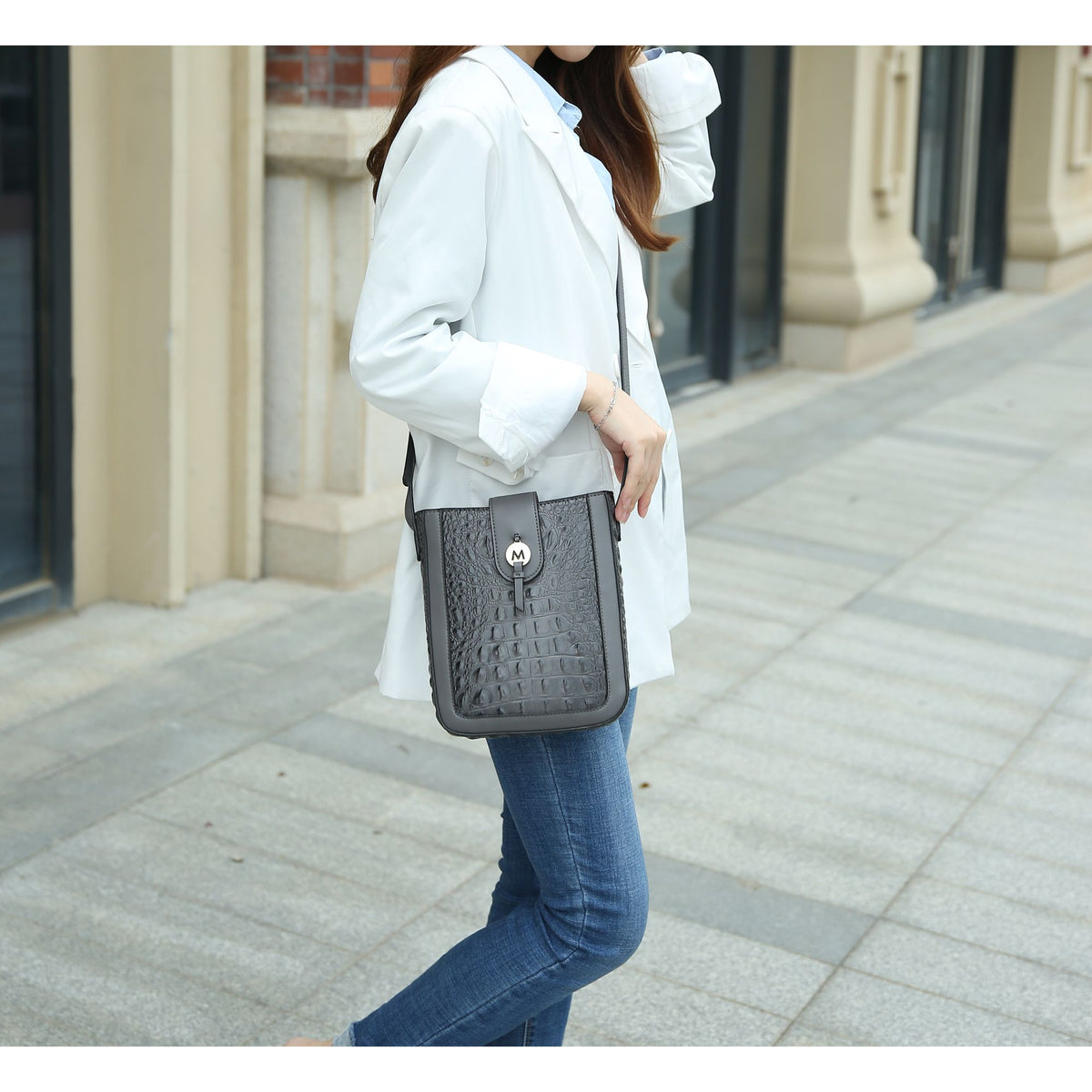 MKF Collection Molly Women's Crossbody Bag - Charcoal