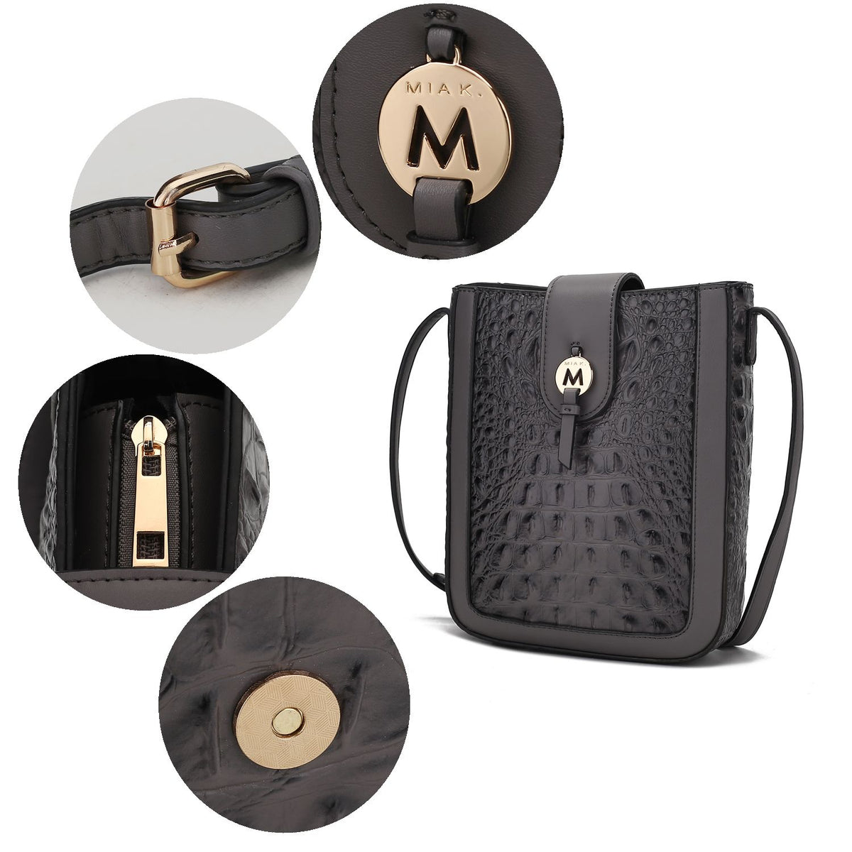 MKF Collection Molly Women's Crossbody Bag - Navy