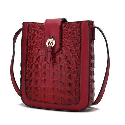 MKF Collection Molly Women's Crossbody Bag - Wine