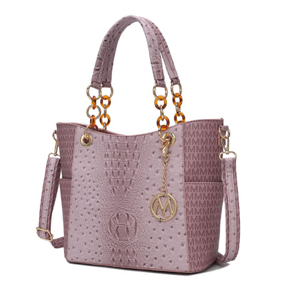 MKF Collection Miriam Signature Tote Handbag - Lavender