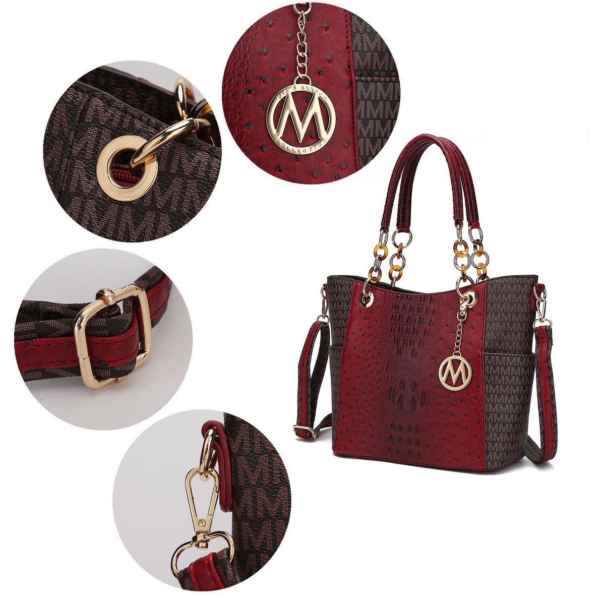 MKF Collection Miriam Signature Tote Handbag - Lavender