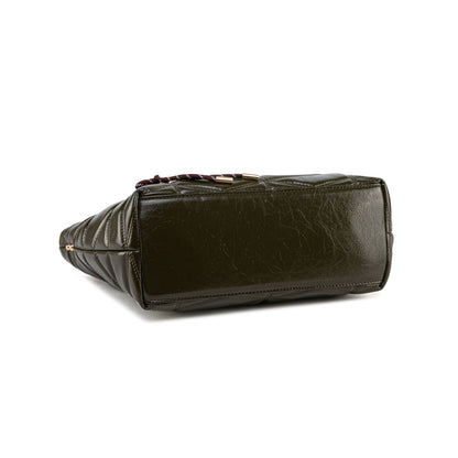 MKF Collection Karen faux leather Tote Bag - Olive