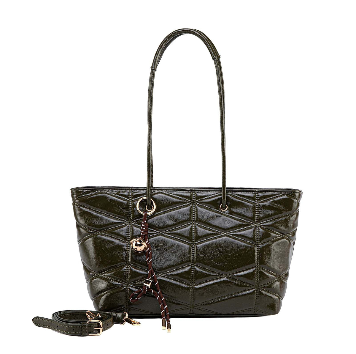 MKF Collection Karen faux leather Tote Bag - Olive