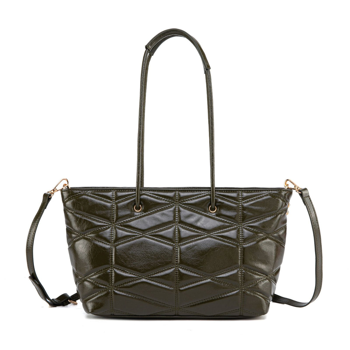 MKF Collection Karen faux leather Tote Bag - Olive