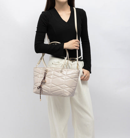 MKF Collection Karen faux leather Tote Bag - Taupe