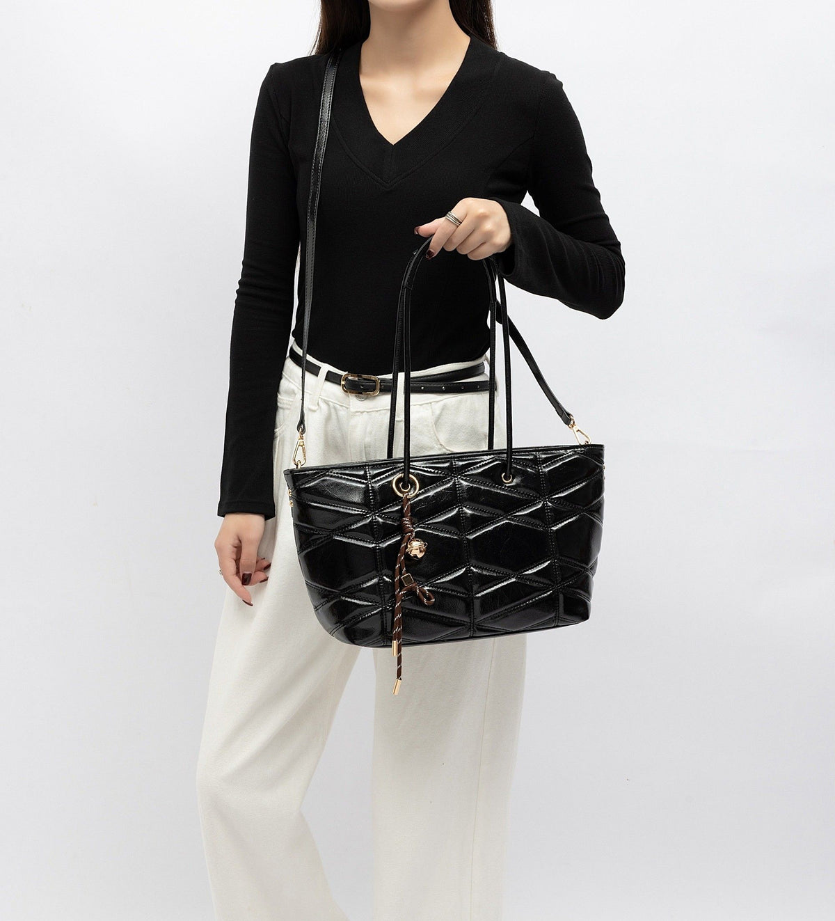 MKF Collection Karen faux leather Tote Bag - Black