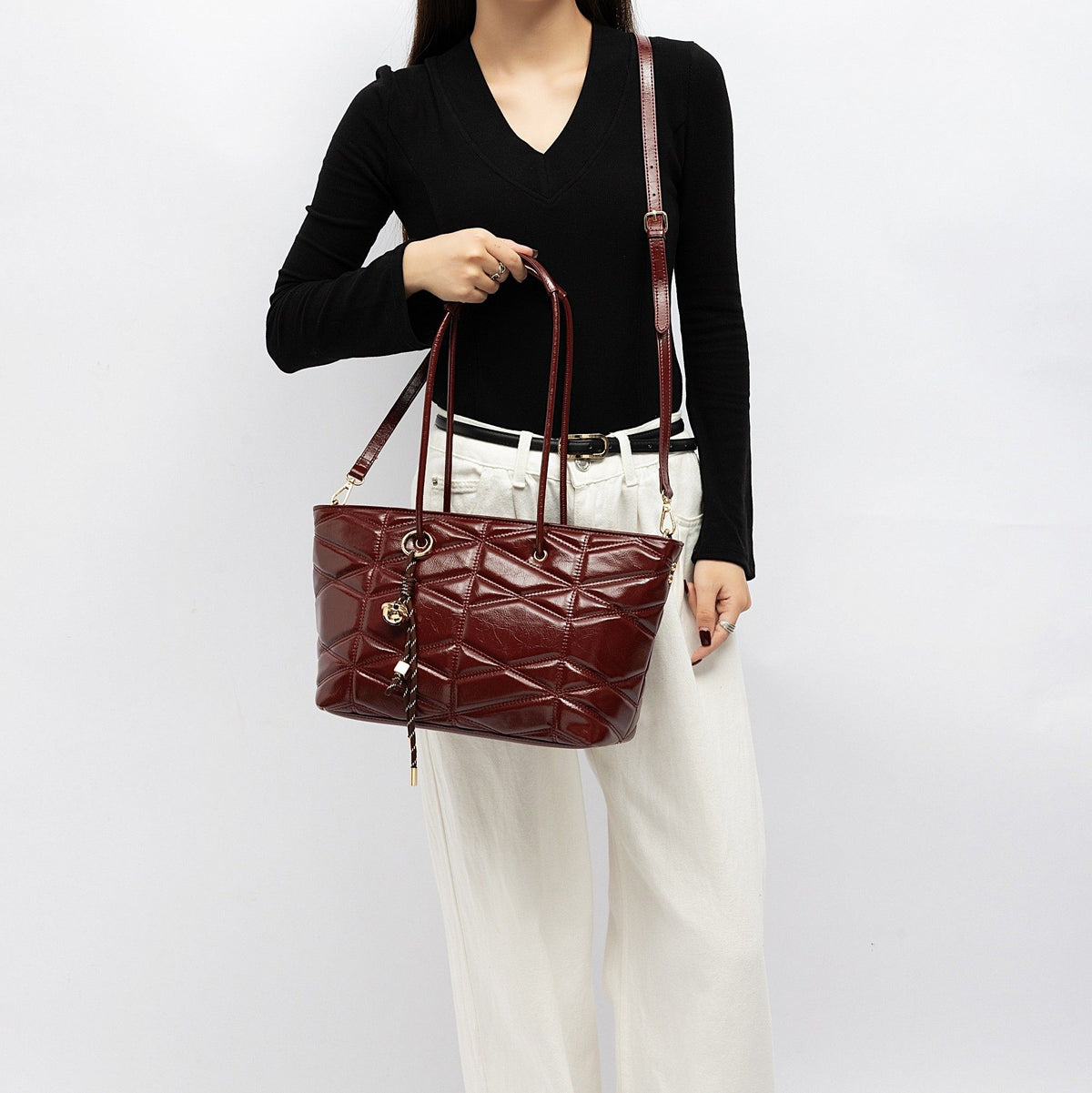 MKF Collection Karen faux leather Tote Bag - Wine
