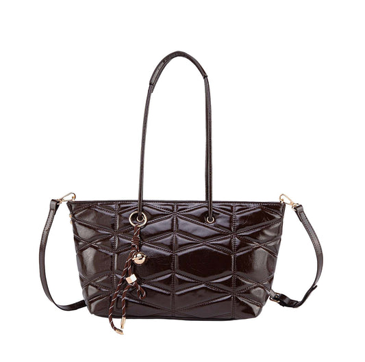 MKF Collection Karen faux leather Tote Bag - Coffee