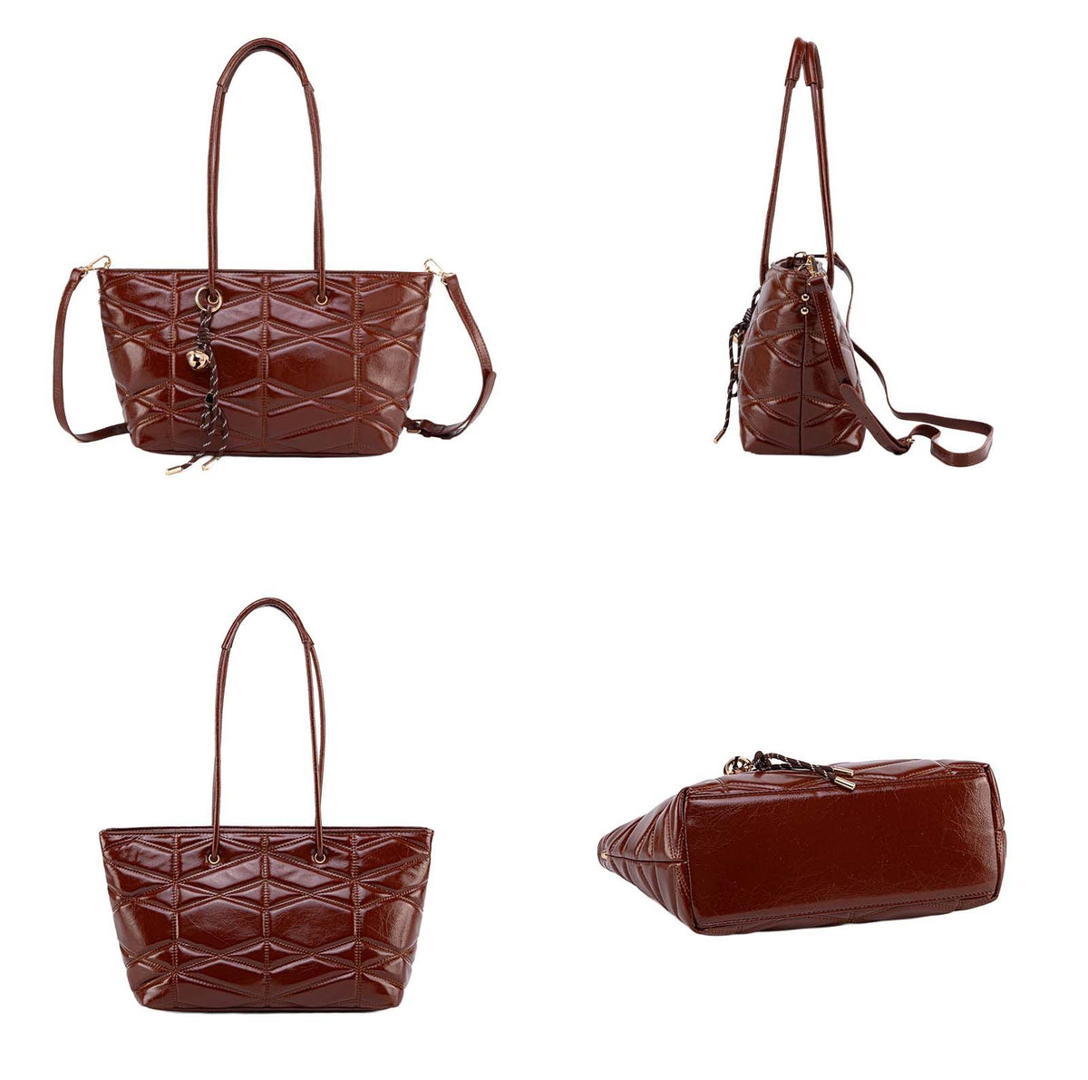 MKF Collection Karen faux leather Tote Bag - Brown