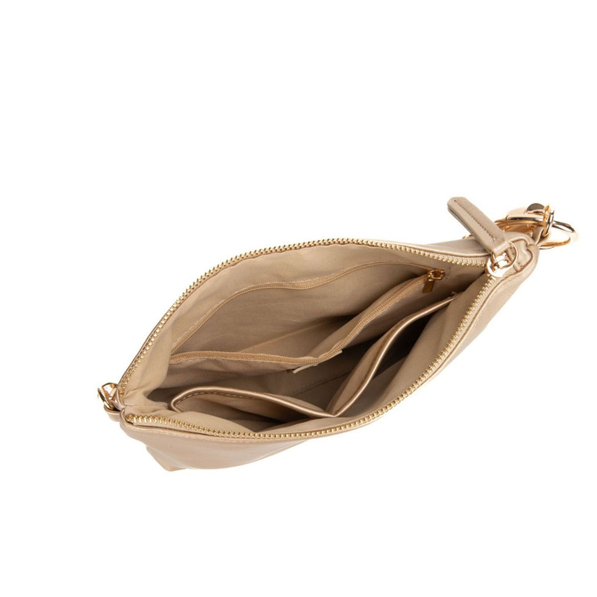 MKF Collection Brigitte Women's Shoulder Bag Functional Purse - Gold