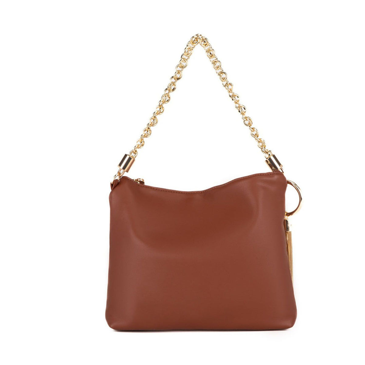 MKF Collection Brigitte Women's Shoulder Bag Functional Purse - Cognac