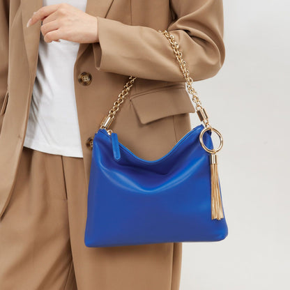 MKF Collection Brigitte Women's Shoulder Bag Functional Purse - Royal Blue