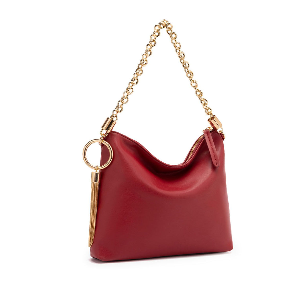 MKF Collection Brigitte Women's Shoulder Bag Functional Purse - Wine