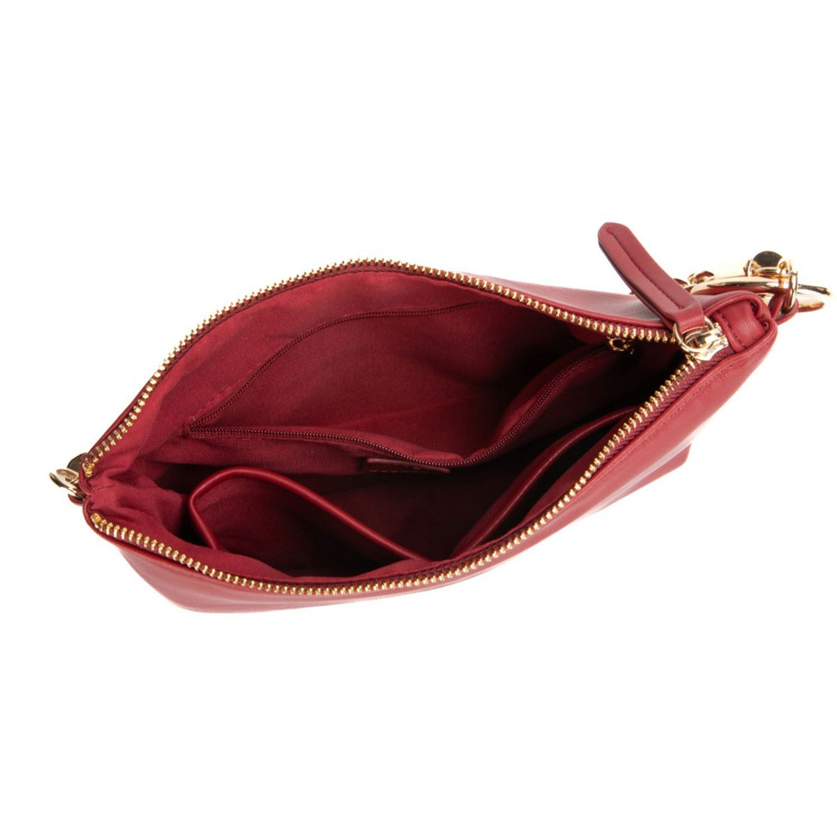 MKF Collection Brigitte Women's Shoulder Bag Functional Purse - Wine