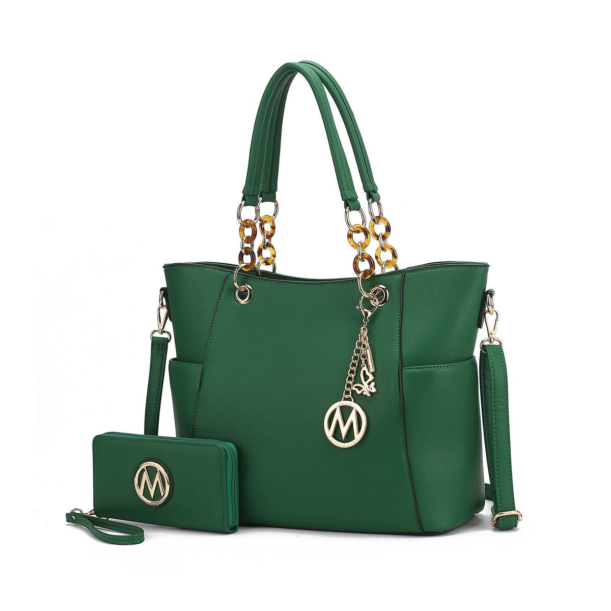 MKF Collection Bonita Tote Handbag with Wallet - Green
