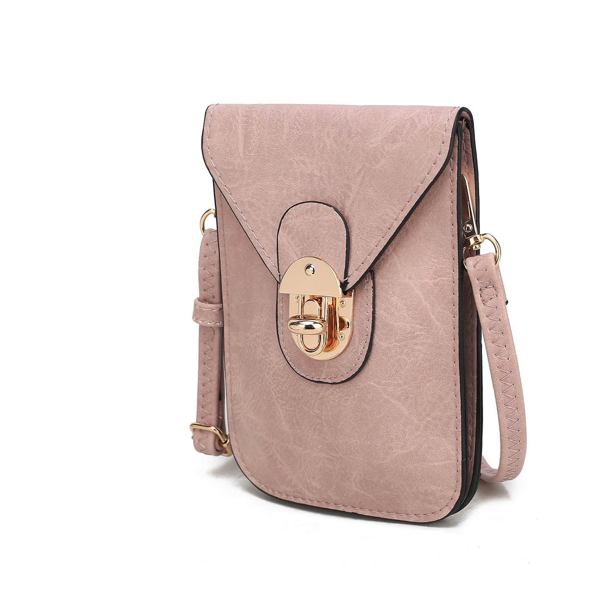 MKF Collection Kianna Medium Phone Crossbody Handbag - Rose pink