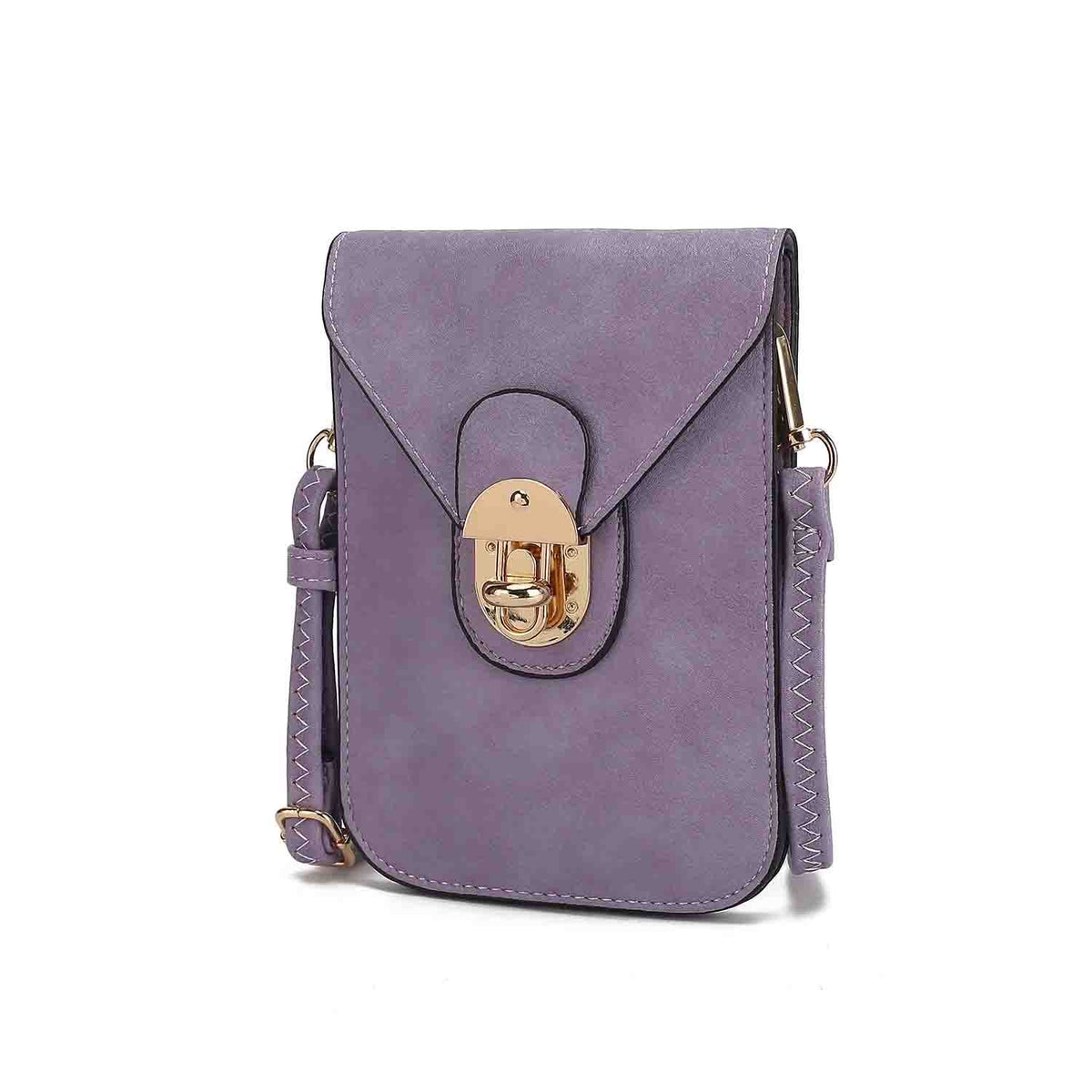 MKF Collection Kianna Medium Phone Crossbody Handbag - Lavender