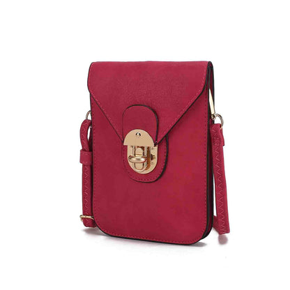 MKF Collection Kianna Medium Phone Crossbody Handbag - Fuchsia